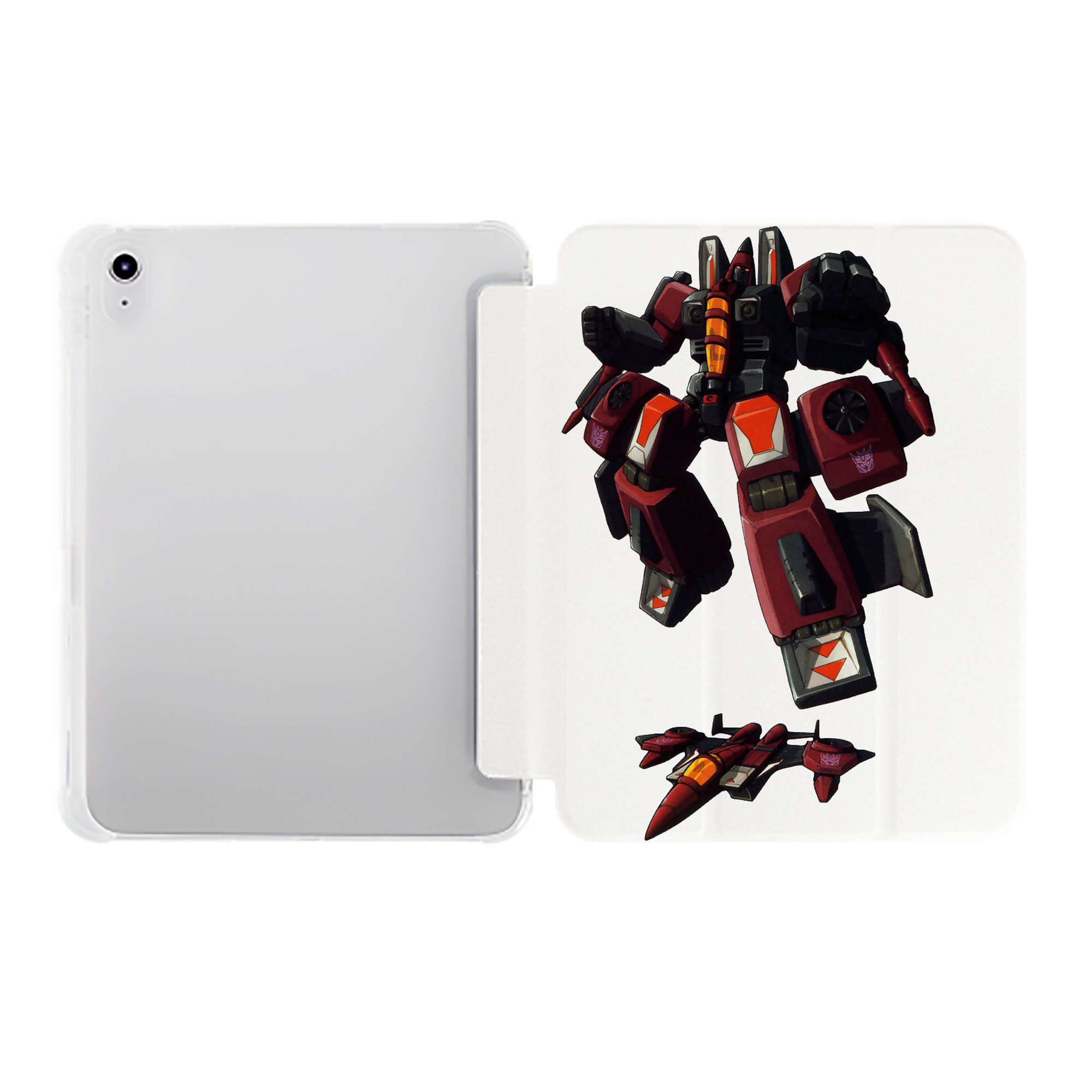 （画像用）  IPad ケース ペン収納付き 三つ折りスタンド PUレザー×シリコン 対応機種9.5/10.5/10.9インチ